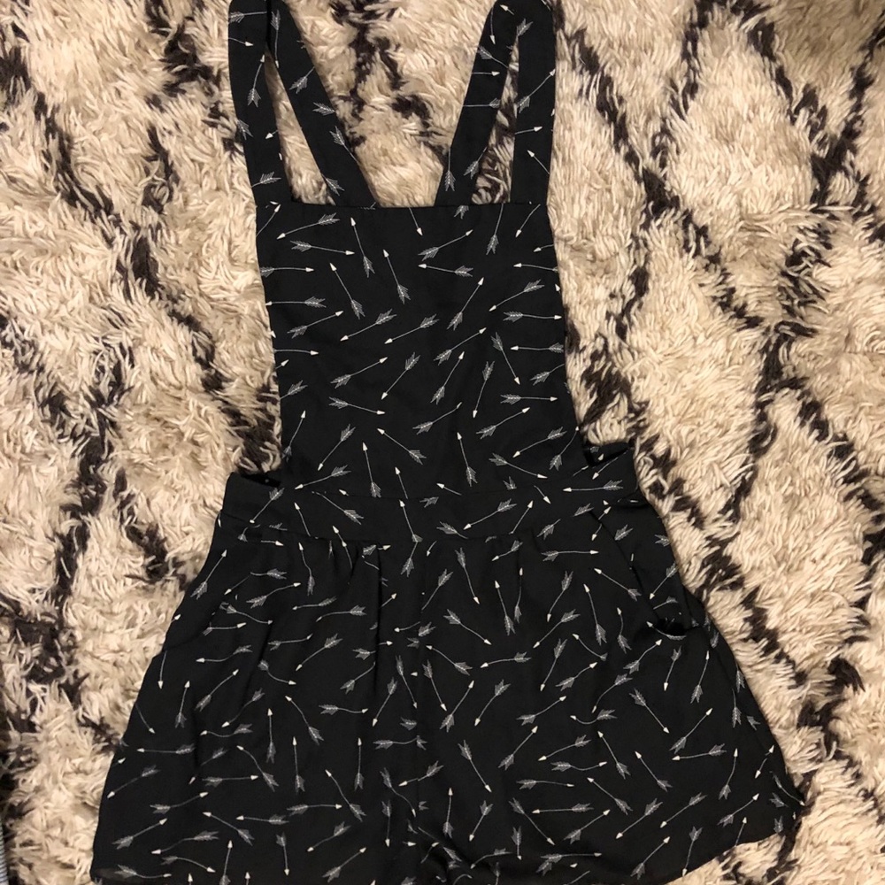 Cross-back romper